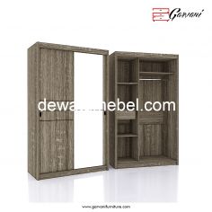 Sliding Doors Wardrobe  Size 120 - Garvani ELTON SLD 120 / Serbian Timber 